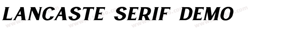 Lancaste Serif Demo字体转换